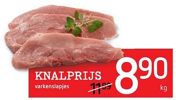 Promotions Varkenslapjes - Produit Maison - Spar Retail - Valide de 09/09/2021 à 22/09/2021 chez Spar (Colruytgroup)