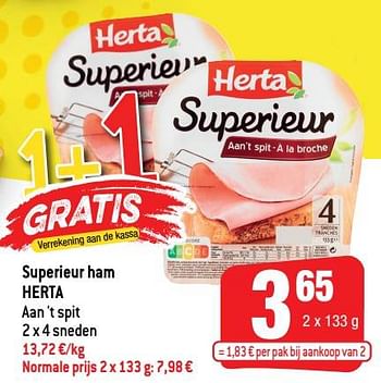 Promoties Superieur ham herta - Herta - Geldig van 01/09/2021 tot 07/09/2021 bij Smatch