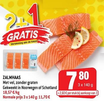 Promoties Zalmhaas - Huismerk - Smatch - Geldig van 01/09/2021 tot 07/09/2021 bij Smatch