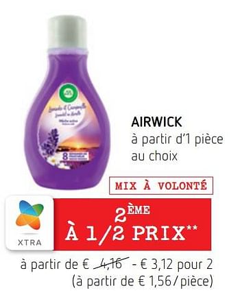 Promotions Airwick - Airwick - Valide de 09/09/2021 à 22/09/2021 chez Spar (Colruytgroup)
