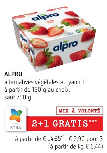 Promotions Alpro alternatives végétales au yaourt - Alpro - Valide de 09/09/2021 à 22/09/2021 chez Spar (Colruytgroup)