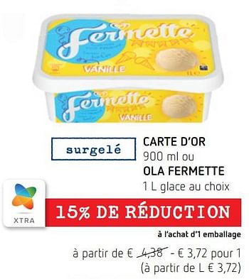 Promotions Carte d’or ou ola fermette - Ola - Valide de 09/09/2021 à 22/09/2021 chez Spar (Colruytgroup)