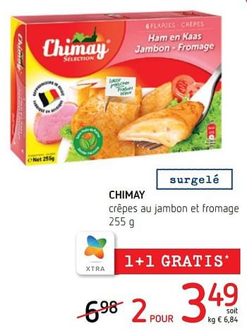 Promotions Chimay crêpes au jambon et fromage - Chimay - Valide de 09/09/2021 à 22/09/2021 chez Spar (Colruytgroup)