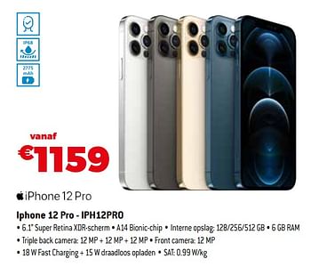 Promoties Apple iphone 12 pro - iph12pro - Apple - Geldig van 01/09/2021 tot 30/09/2021 bij Expert