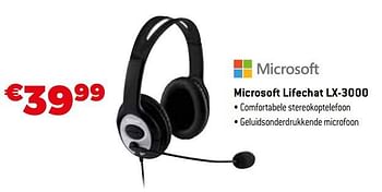 Promoties Microsoft lifechat lx-3000 - Microsoft - Geldig van 01/09/2021 tot 30/09/2021 bij Expert