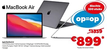 Promoties Apple macbook air - Apple - Geldig van 01/09/2021 tot 30/09/2021 bij Expert