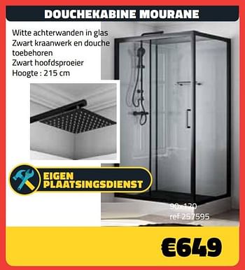Promoties Douchekabine mourane 90x120 - Huismerk - Bouwcenter Frans Vlaeminck - Geldig van 01/09/2021 tot 30/09/2021 bij Bouwcenter Frans Vlaeminck