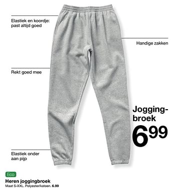 Promoties Joggingbroek - Huismerk - Zeeman  - Geldig van 04/09/2021 tot 10/09/2021 bij Zeeman