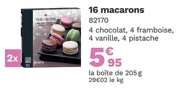 Promotions Macarons - Produit Maison - Picard - Valide de 23/08/2021 à 12/09/2021 chez Picard