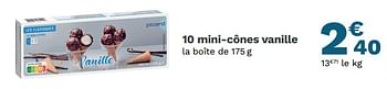 Promotions Mini-cônes vanille - Produit Maison - Picard - Valide de 23/08/2021 à 12/09/2021 chez Picard