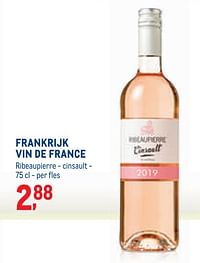 Frankrijk vin de france ribeaupierre - cinsault-Rosé wijnen