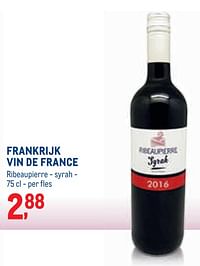 Frankrijk vin de france ribeaupierre - syrah-Rode wijnen