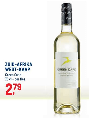 Promoties Zuid-afrika west-kaap green cape - Witte wijnen - Geldig van 01/09/2021 tot 31/01/2022 bij Metro