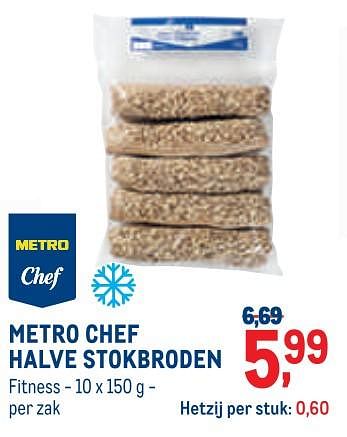 Promoties Metro chef halve stokbroden - Huismerk - Metro - Geldig van 01/09/2021 tot 30/09/2021 bij Metro