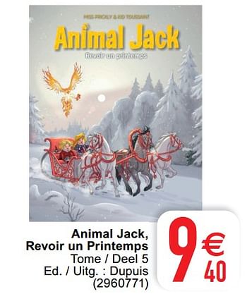 Promoties Animal jack revoir un printemps - Huismerk - Cora - Geldig van 07/09/2021 tot 20/09/2021 bij Cora