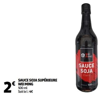 WEI MING Sauce soja claire 500ml pas cher 