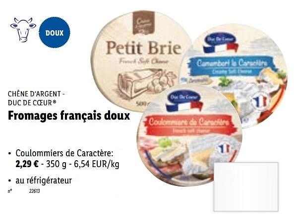 Duc De Coeur Coulommiers de caract re En promotion chez Lidl