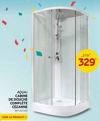 Promotions Cabine de douche complète cézanne - Sencys - Valide de 08/09/2021 à 20/09/2021 chez Brico