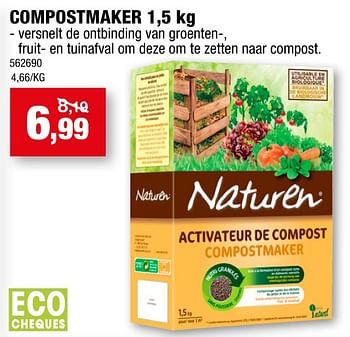 Promoties Compostmaker - Naturen - Geldig van 08/09/2021 tot 19/09/2021 bij Hubo