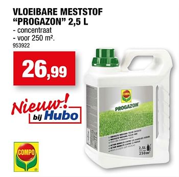 Promoties Vloeibare meststof progazon - Compo - Geldig van 08/09/2021 tot 19/09/2021 bij Hubo