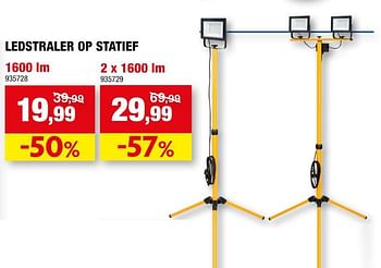 Promoties Ledstraler op statief - Merk onbekend - Geldig van 08/09/2021 tot 19/09/2021 bij Hubo