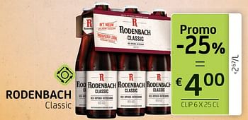 Promoties Rodenbach classic - Rodenbach - Geldig van 10/09/2021 tot 23/09/2021 bij BelBev