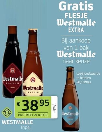 Promoties Westmalle tripel - Westmalle - Geldig van 10/09/2021 tot 23/09/2021 bij BelBev