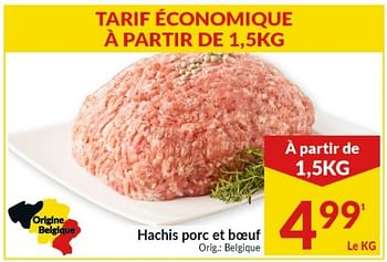 Promoties Hachis porc et boeuf - Huismerk - Intermarche - Geldig van 14/09/2021 tot 19/09/2021 bij Intermarche