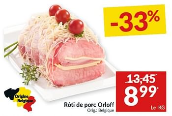 Promotions Rôti de porc orloff - Produit maison - Intermarche - Valide de 14/09/2021 à 19/09/2021 chez Intermarche