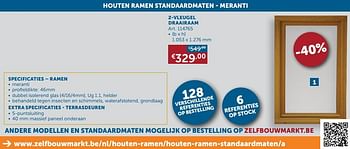 Promoties 2-vleugel draairaam - Huismerk - Zelfbouwmarkt - Geldig van 21/09/2021 tot 19/10/2021 bij Zelfbouwmarkt