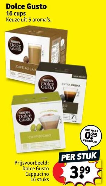Promoties Dolce gusto cappucino - Nescafe - Geldig van 14/09/2021 tot 26/09/2021 bij Kruidvat