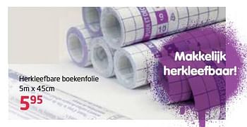 Promoties Herkleefbare boekenfolie - Huismerk - Vavantas - Geldig van 05/09/2021 tot 19/09/2021 bij Vavantas