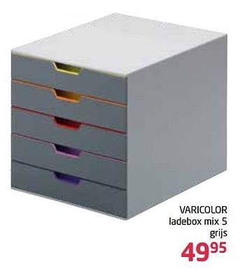 Promoties Varicolor ladebox mix 5 grijs - Huismerk - Vavantas - Geldig van 05/09/2021 tot 19/09/2021 bij Vavantas