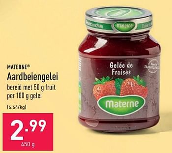 Promoties Aardbeiengelei - Materne - Geldig van 22/09/2021 tot 01/10/2021 bij Aldi