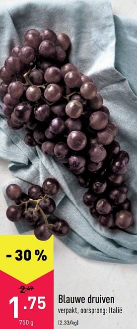 Promotions Blauwe druiven - Produit maison - Aldi - Valide de 20/09/2021 à 01/10/2021 chez Aldi