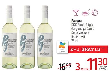 Promoties Pasqua doc pinot grigio garganega garda delle venezie wit - Witte wijnen - Geldig van 23/09/2021 tot 06/10/2021 bij Spar (Colruytgroup)