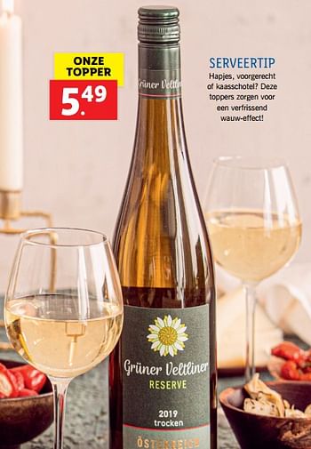 Promoties Serveertip - Witte wijnen - Geldig van 16/09/2021 tot 22/11/2021 bij Lidl