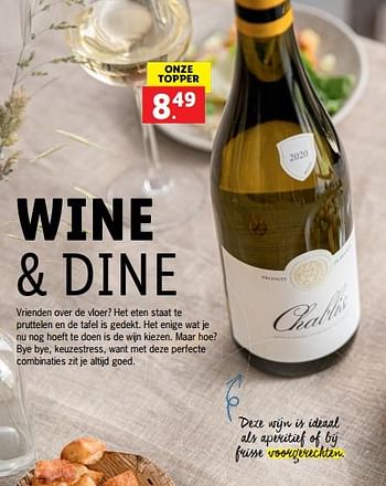 Promotions Wine + dine - Vins blancs - Valide de 16/09/2021 à 22/11/2021 chez Lidl