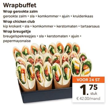 Promoties Wrapbuffet - Huismerk - Bon'Ap - Geldig van 15/09/2021 tot 28/09/2021 bij Bon'Ap