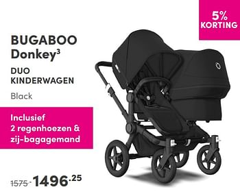 Promoties Bugaboo donkey3 duo kinderwagen - Bugaboo - Geldig van 19/09/2021 tot 25/09/2021 bij Baby & Tiener Megastore