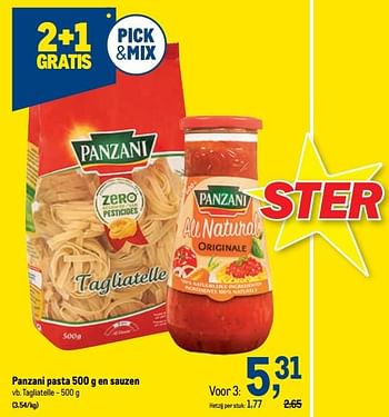 Promoties Panzani pasta en sauzen tagliatelle - Panzani - Geldig van 22/09/2021 tot 05/10/2021 bij Makro