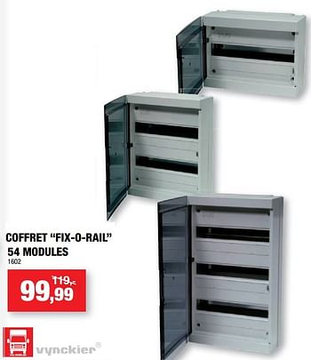 Promotions Coffret fix-o-rail - Vynckier - Valide de 22/09/2021 à 03/10/2021 chez Hubo