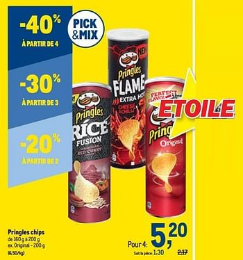 Promotions Pringles chips original - Pringles - Valide de 22/09/2021 à 05/10/2021 chez Makro