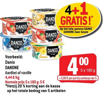 Promoties Danio danone - Danone - Geldig van 22/09/2021 tot 28/09/2021 bij Smatch