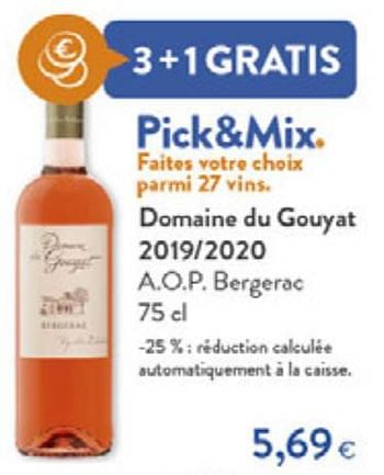 Promoties Domaine du gouyat 2019-2020 a.o.p. bergerac - Rosé wijnen - Geldig van 22/09/2021 tot 05/10/2021 bij OKay