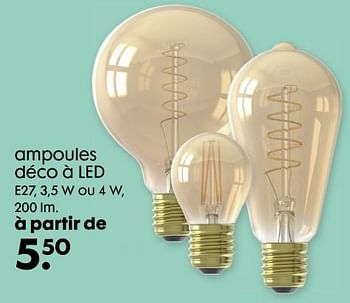 Promotions Ampoules déco à led - Produit maison - Hema - Valide de 22/09/2021 à 05/10/2021 chez Hema