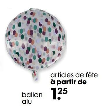 Promotions Ballon alu - Produit maison - Hema - Valide de 22/09/2021 à 05/10/2021 chez Hema