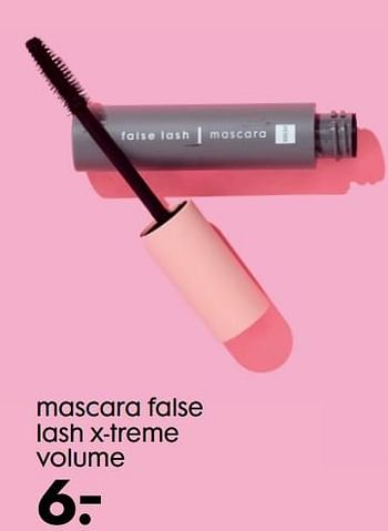 Promotions Mascara false lash x-treme volume - Produit maison - Hema - Valide de 22/09/2021 à 05/10/2021 chez Hema