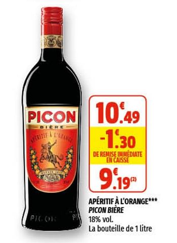 PICON BIERE Apéritif à l'orange 1L