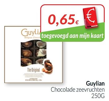 Promoties Guylian chocolade zeevruchten - Guylian - Geldig van 01/10/2021 tot 31/10/2021 bij Intermarche